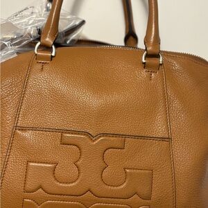Tory Burch Caramel Leather Satchel